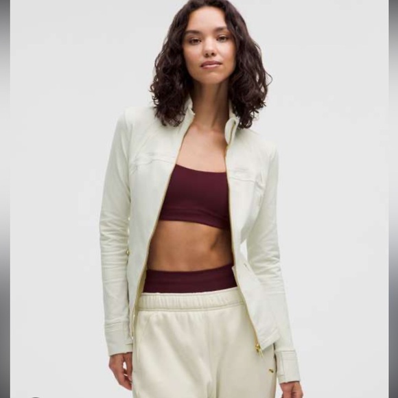 NWT lululemon Define Luon Jacket Sparkle - Bone - Size 8 - Picture 1 of 10